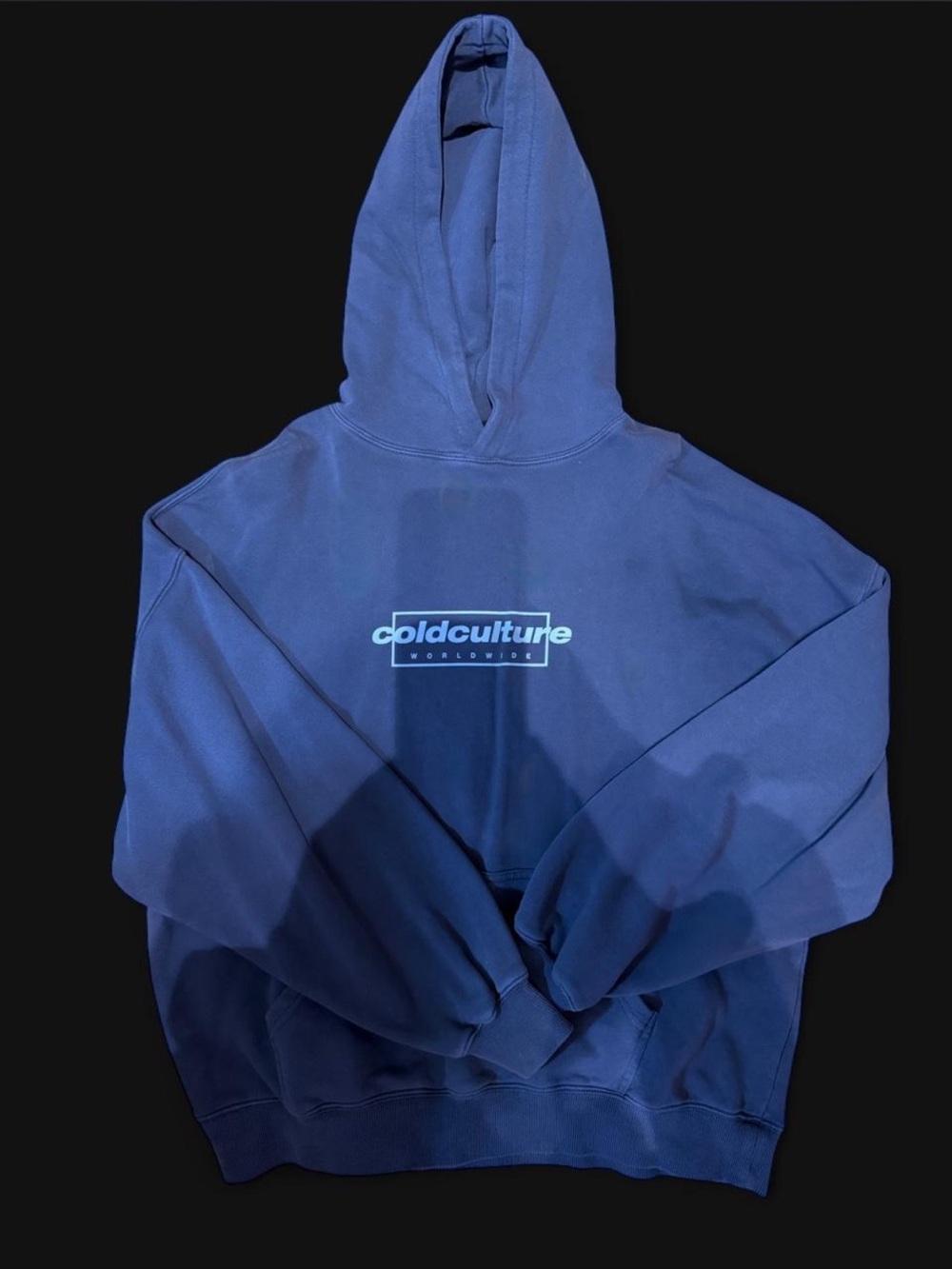 “Cold Culture Worldwide” Navy Graphic Hoodie